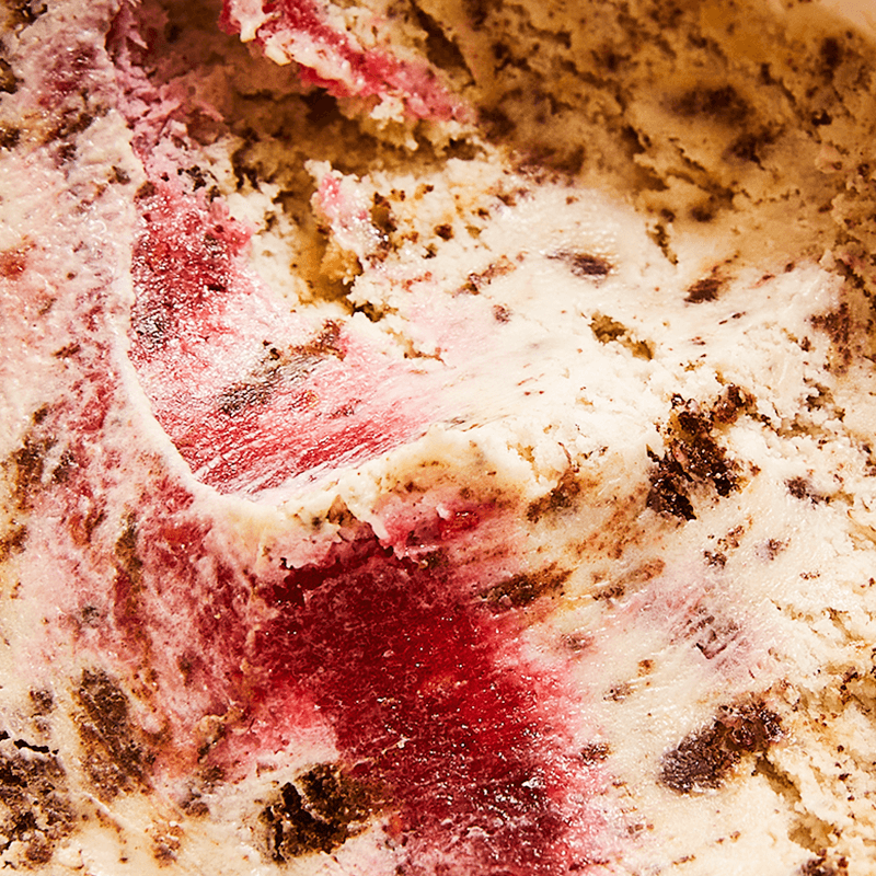 OATMILK BROWNIE SUNDAE RASPBERRY SWIRL